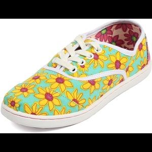 Tom’s Youth Cordones in Yellow Daisy (sz 3)